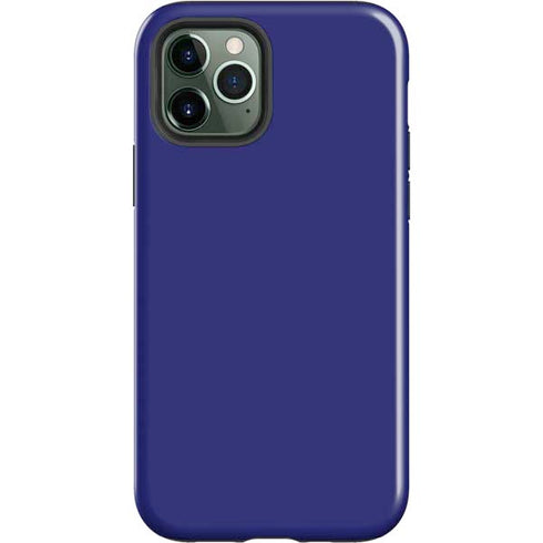 Navy Blue Solid iPhone 12 Pro Impact Case