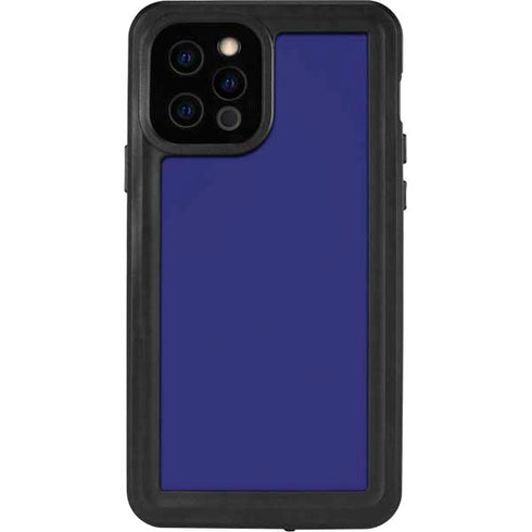 Navy Blue Solid iPhone 12 Pro Waterproof Case