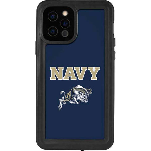 United States Naval Academy Navy Logo iPhone 12 Pro Waterproof Case