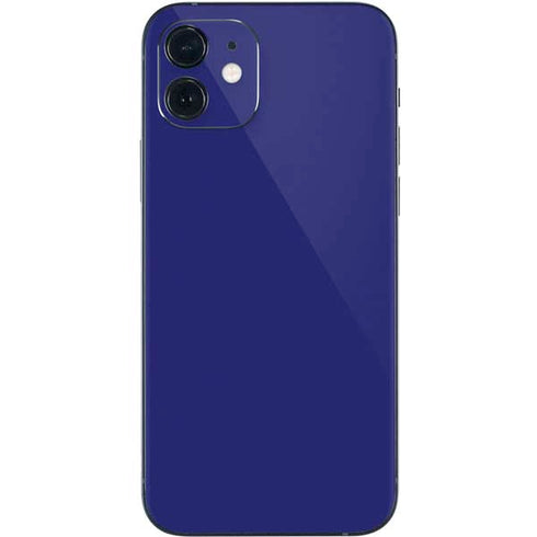Navy Blue Solid iPhone 12 Skin
