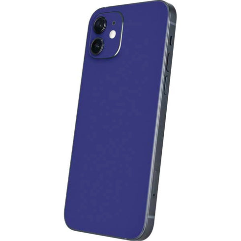 Navy Blue Solid iPhone 12 Skin