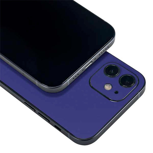 Navy Blue Solid iPhone 12 Skin