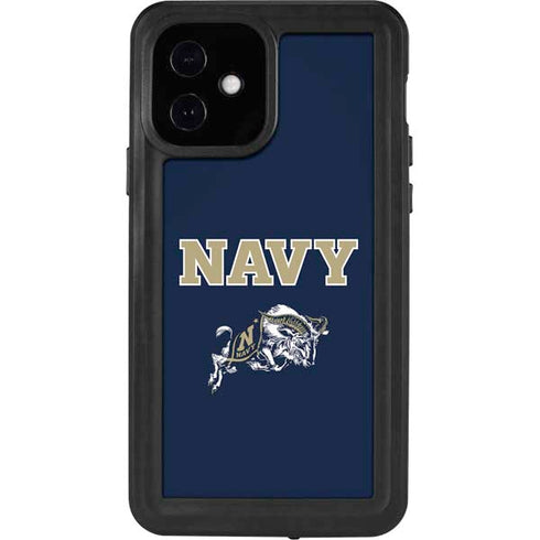 United States Naval Academy Navy Logo iPhone 12 Waterproof Case