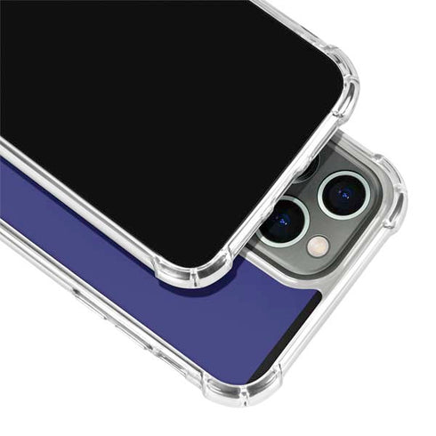 Navy Blue Solid iPhone 13 Pro Max Clear Case