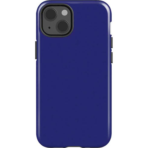Navy Blue Solid iPhone 14 Impact Case