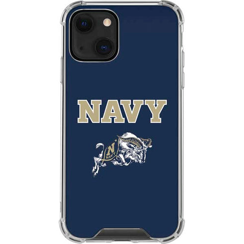 United States Naval Academy Navy Logo iPhone 14 Plus Clear Case