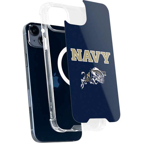 United States Naval Academy Navy Logo iPhone 15 Plus MagSafe Case