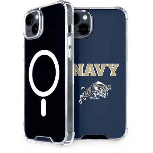 United States Naval Academy Navy Logo iPhone 15 Plus MagSafe Case