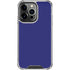 Navy Blue Solid iPhone 14 Pro Clear Case