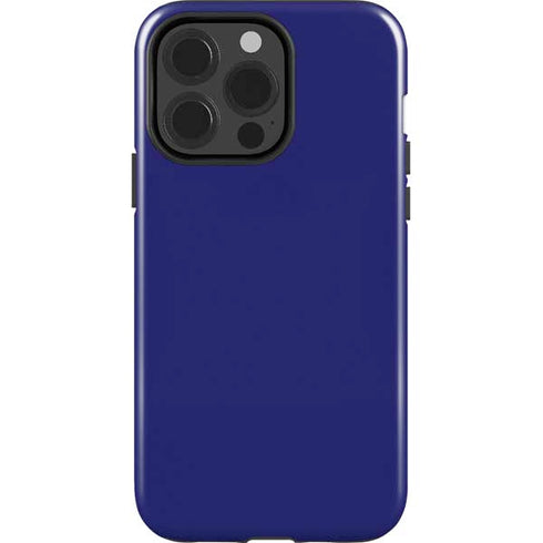 Navy Blue Solid iPhone 14 Pro Impact Case