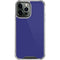 Navy Blue Solid iPhone 14 Pro Max Clear Case