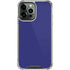 Navy Blue Solid iPhone 14 Pro Max Clear Case