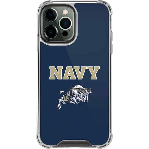 United States Naval Academy Navy Logo iPhone 15 Pro Max Clear Case