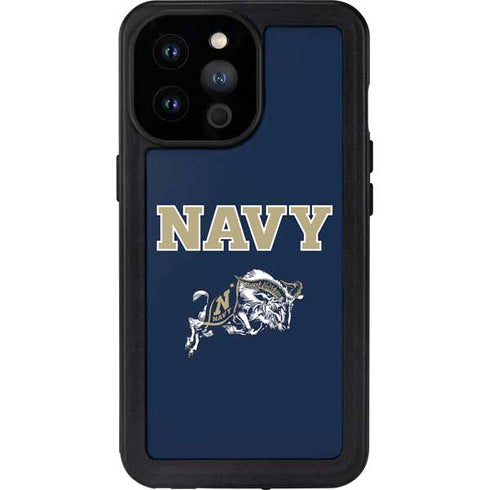 United States Naval Academy Navy Logo iPhone 14 Pro Max Waterproof Case