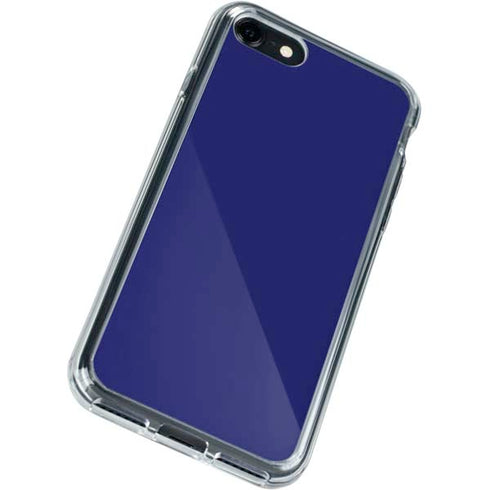 Navy Blue Solid iPhone SE (2nd & 3rd Gen) Clear Case