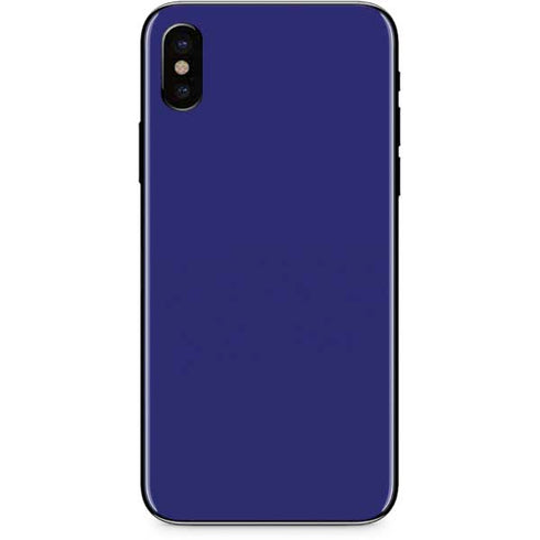 Navy Blue Solid iPhone XS Skin