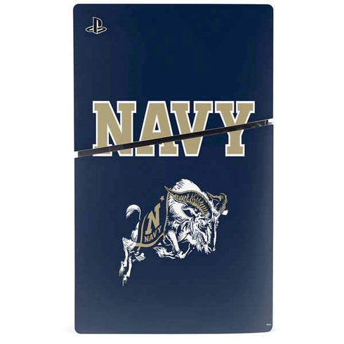 United States Naval Academy Navy Logo PS5 Slim Disk Bundle Skin