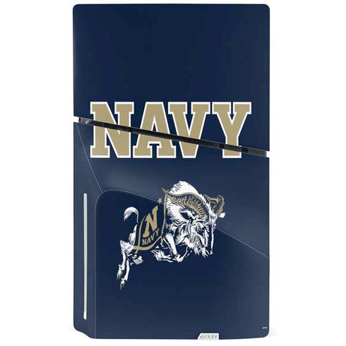 United States Naval Academy Navy Logo PS5 Slim Disk Bundle Skin