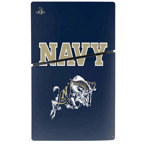 United States Naval Academy Navy Logo PS5 Slim Digital Edition Bundle Skin