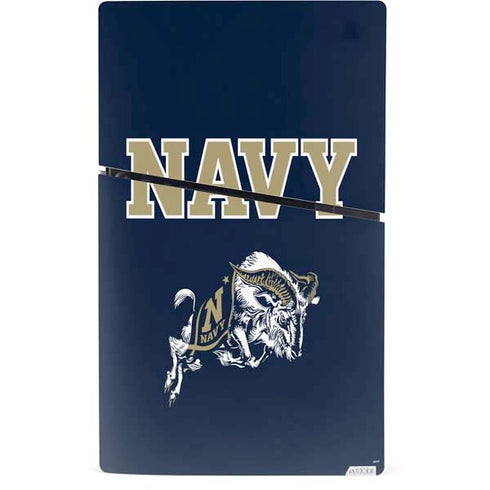 United States Naval Academy Navy Logo PS5 Slim Digital Edition Bundle Skin