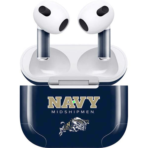 United States Naval Academy Midshipmen Apple AirPods (3rd Gen 2021) Skin