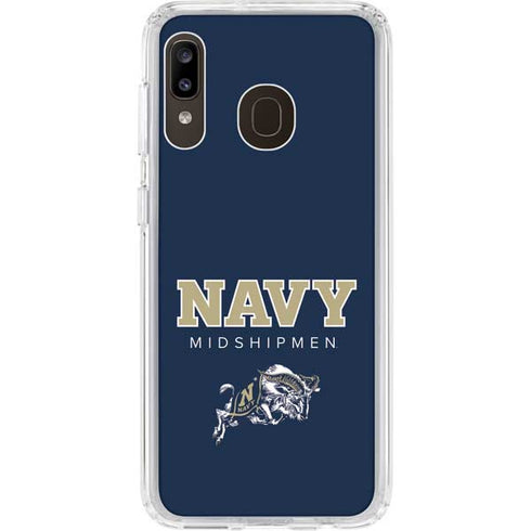 United States Naval Academy Midshipmen Galaxy A20 Clear Case