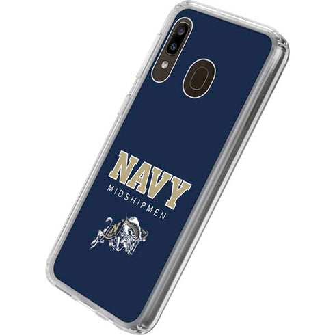 United States Naval Academy Midshipmen Galaxy A20 Clear Case