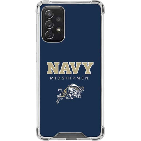 United States Naval Academy Midshipmen Galaxy A72 5G Clear Case