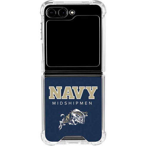 United States Naval Academy Midshipmen Galaxy Z Flip5 5G Clear Case