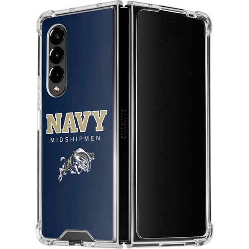 United States Naval Academy Midshipmen Galaxy Z Fold4 5G Clear Case