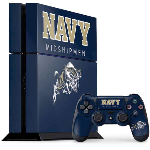 United States Naval Academy Midshipmen PS4 Console and Controller Bundle Skin