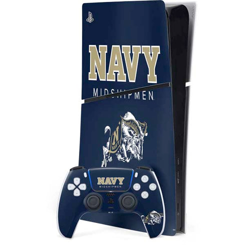 United States Naval Academy Midshipmen PS5 Slim Digital Edition Bundle Skin