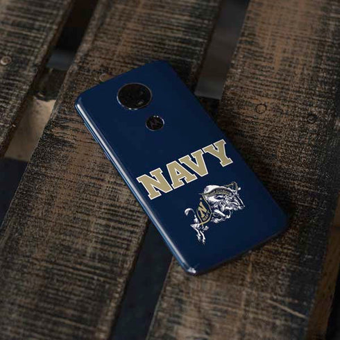 United States Naval Academy Navy Logo Moto E5 Plus Skin