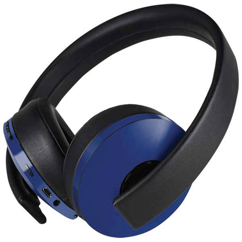 Navy Blue Solid PlayStation 4 Gold Wireless Headset Skin