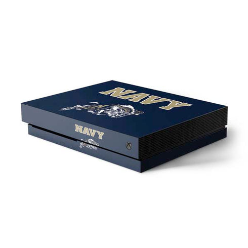 United States Naval Academy Navy Logo Xbox One X Console Skin