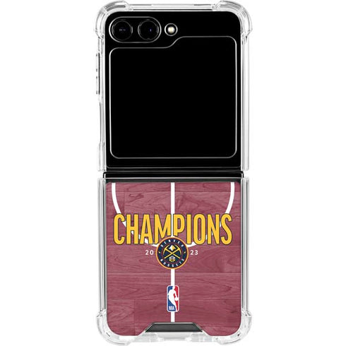 NBA Champions 2023: Denver Nuggets Galaxy Z Flip5 5G Clear Case