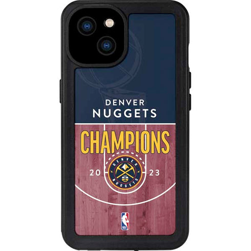 NBA Champions 2023: Denver Nuggets iPhone 15 Plus Waterproof Case