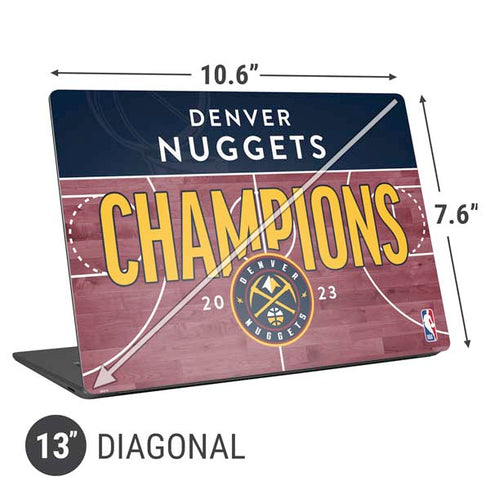 NBA Champions 2023: Denver Nuggets Universal Laptop 13in (10.6 x 7.6in) Skin
