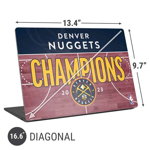 NBA Champions 2023: Denver Nuggets Universal Laptop 16.6in (13.4 x 9.7in) Skin