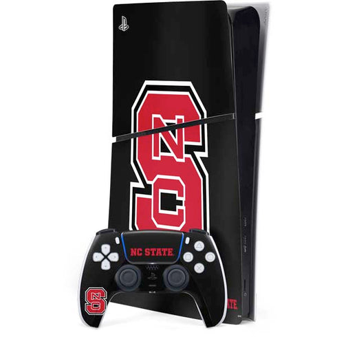 North Carolina State University Logo PS5 Slim Digital Edition Bundle Skin