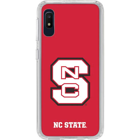 North Carolina State University Logo Red Galaxy A10e Clear Case