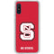 North Carolina State University Logo Red Galaxy A10e Clear Case