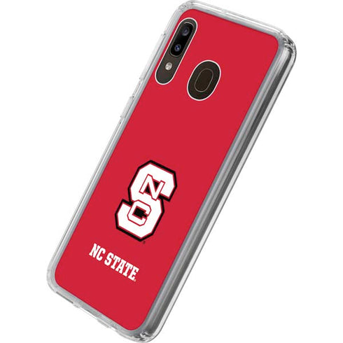 North Carolina State University Logo Red Galaxy A20 Clear Case