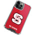 North Carolina State University Logo Red iPhone 15 Pro Clear Case
