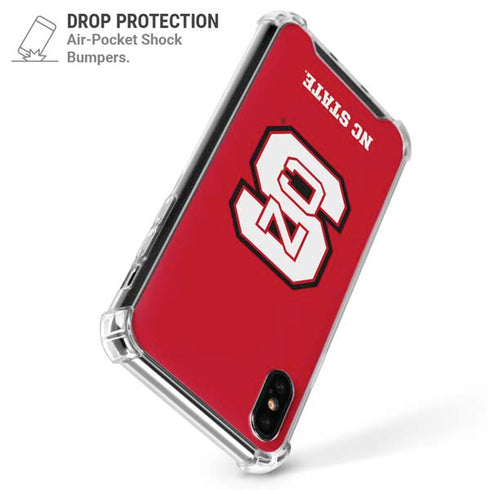 North Carolina State University Logo Red iPhone XS Max Clear Case
