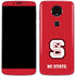 North Carolina State University Logo Red Moto E5 Plus Skin