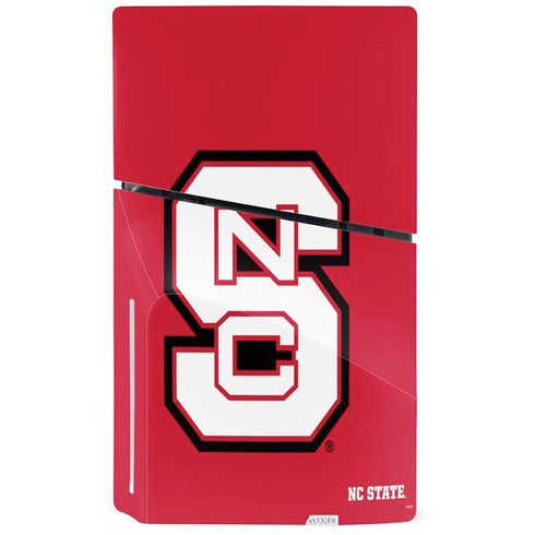 North Carolina State University Logo Red PS5 Slim Disk Bundle Skin