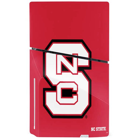 North Carolina State University Logo Red PS5 Slim Disk Console Skin