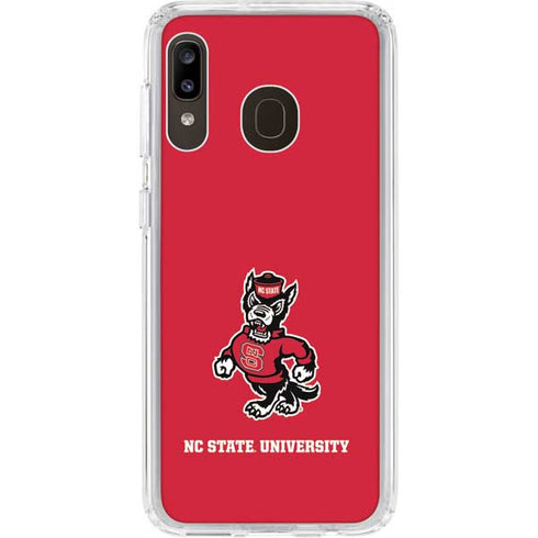 North Carolina State University Wolfpack Galaxy A20 Clear Case
