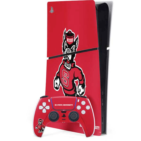 North Carolina State University Wolfpack PS5 Slim Digital Edition Bundle Skin